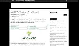 
							         MANCOSA Students Portal Login | www.mancosa.co.za ...								  
							    