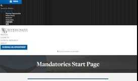 
							         Mandatories Start Page - Riverchase Dermatology								  
							    
