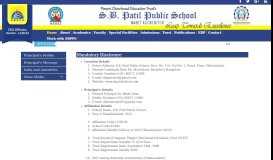 
							         Mandatory Disclosure- S.B.Patil Public School | Ravet, Pimpri ...								  
							    
