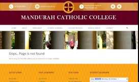 
							         Mandurah Catholic College – Learning Management System (SEQTA)								  
							    