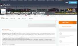 
							         Mangalayatan University - [MU], Aligarh - Reviews 2019-2020								  
							    