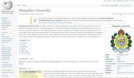 
							         Mangalore University - Wikipedia								  
							    