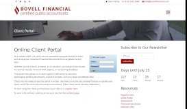 
							         Manhattan, NY Client Portal | Accounting Firm | Bovell Financial								  
							    