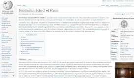 
							         Manhattan School of Music - Wikipedia								  
							    