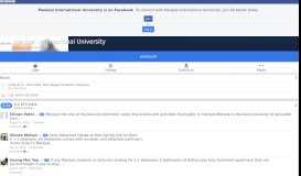 
							         Manipal International University - Home | Facebook								  
							    