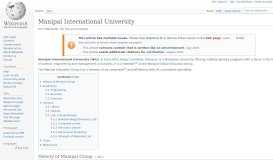 
							         Manipal International University - Wikipedia								  
							    