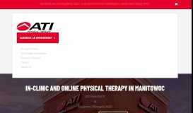 
							         Manitowoc, WI 54220 - ATI Physical Therapy								  
							    