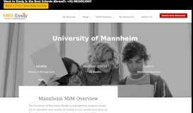 
							         Mannheim MiM Review - MIM-ESSAY.COM								  
							    