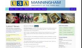 
							         Manningham U3A Home Page								  
							    