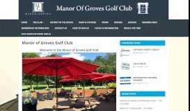 
							         Manor of Groves Golf Club – golf club								  
							    