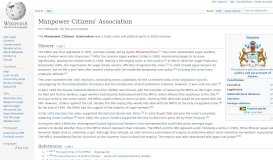 
							         Manpower Citizens' Association - Wikipedia								  
							    