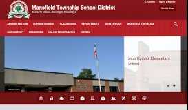 
							         Mansfield Township School District / Overview								  
							    