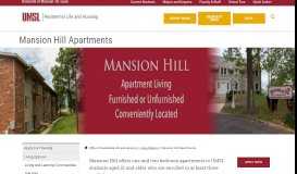 
							         Mansion Hill Apartments - University of Missouri-St. Louis								  
							    