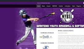 
							         Manteno Youth Baseball Softball League								  
							    