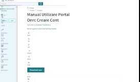 
							         Manual Utilizare Portal Onrc Creare Cont - Scribd								  
							    