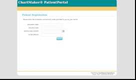 
							         ManualRegister - Chartmaker Patient Portal								  
							    