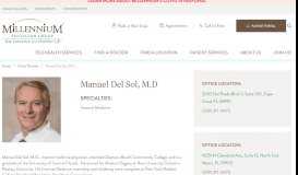 
							         Manuel Del Sol, M.D - Millennium Physician Group								  
							    