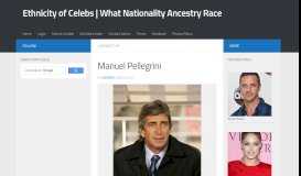 
							         Manuel Pellegrini – Ethnicity of Celebs | What Nationality Ancestry Race								  
							    