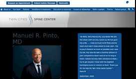 
							         Manuel R. Pinto, MD | Twin Cities Spine Center | Minneapolis, MN								  
							    