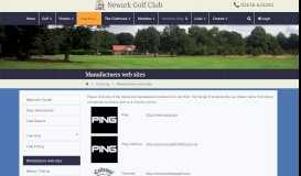 
							         Manufactuers web sites | Newark Golf Club								  
							    