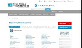 
							         Manufacturer Listing | Ryan Herco Flow Solutions								  
							    