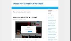 
							         manyvids.com login – Porn Password Generator								  
							    