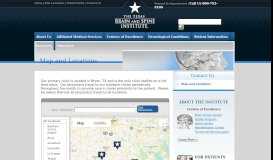 
							         Map and Locations - Contact Us - About Us - The Texas Brain and ...								  
							    
