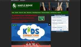 
							         Maple Ridge Elementary School: Home								  
							    