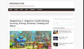 
							         MapleStory 2 - Beginner's Guide (Mining, Farming, Fishing, Alchemy ...								  
							    