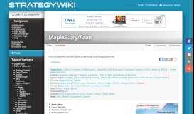 
							         MapleStory/Aran — StrategyWiki, the video game walkthrough and ...								  
							    