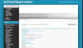 
							         MapleStory/Arcane River — StrategyWiki, the video game walkthrough ...								  
							    