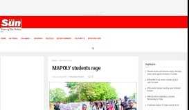 
							         MAPOLY students rage – The Sun Nigeria								  
							    