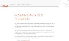 
							         Mapping and geo services - COWI								  
							    