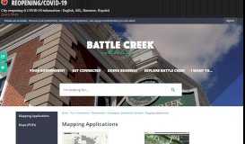 
							         Mapping Applications | Battle Creek, MI								  
							    