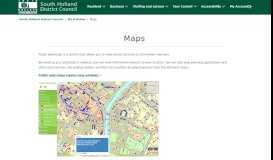 
							         Mapping - South Holland District Council								  
							    