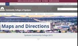 
							         Maps and Directions - Community Colleges of Spokane								  
							    