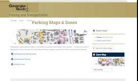 
							         Maps & Zones - Georgia Tech Parking								  
							    