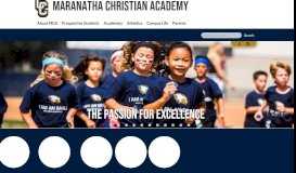 
							         Maranatha Christian Academy								  
							    