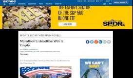 
							         Marathon's Headline Win Is Empty - CNBC.com								  
							    