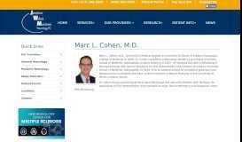 
							         Marc L. Cohen, M.D. | Josephson-Wallack-Munshower Neurology (JWM)								  
							    
