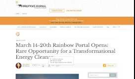 
							         March 14-20th Rainbow Portal Opens: Rare Opportunity for a ...								  
							    