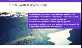 
							         March 2015 – The Behavioral Health Hour								  
							    