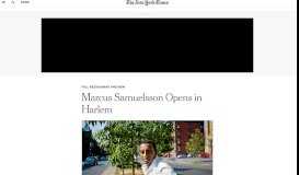 
							         Marcus Samuelsson Opens the Red Rooster in Harlem - The ...								  
							    