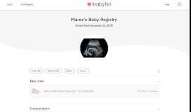 
							         Maree and Chris Clohessy's Baby Registry at Babylist								  
							    