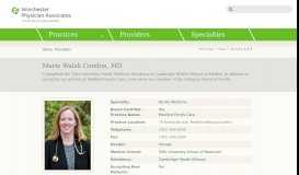 
							         Marie Walsh Condon, MD | Winchester Physician Associates ...								  
							    