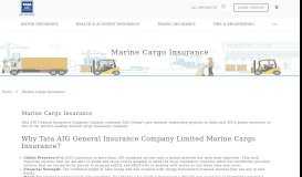 
							         Marine Cargo Insurance: Marine Insurance Policy ... - Tata AIG								  
							    