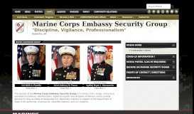 
							         Marine Corps Embassy Security Group Home								  
							    