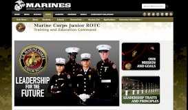 
							         Marine Corps JROTC - Marines.mil								  
							    