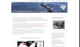 
							         Marine Mammals Exploring the Oceans Pole to Pole: MEOP								  
							    