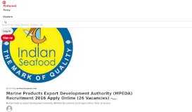 
							         Marine Products Export Development Authority (MPEDA) Recruitment ...								  
							    